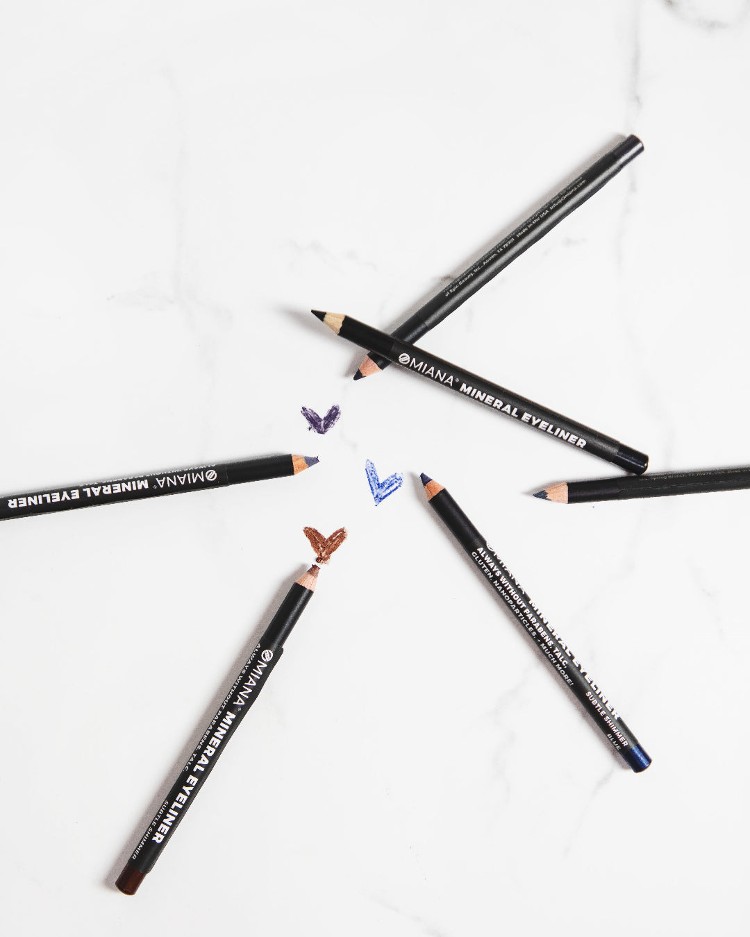 Titanium-Dioxide Free Mineral Eyeliner Pencils 