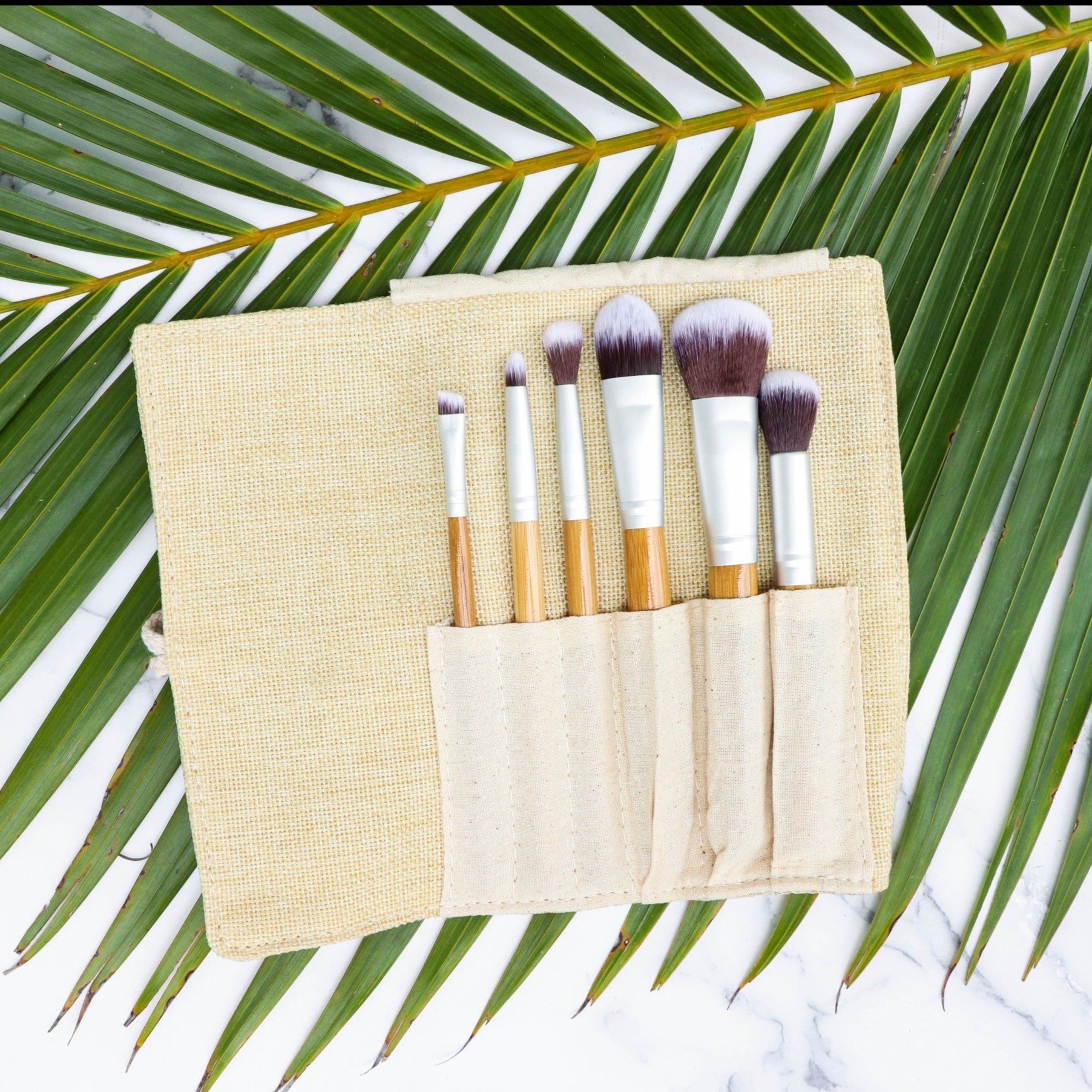 Vegan Bamboo Full Face 6-Brush Kit