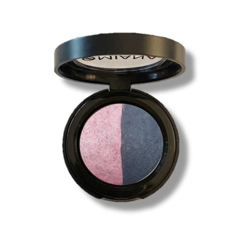 Omiana Natural Cosmetics Eyeshadow Steel + Peony Creamy Baked Mineral Eyeshadow Duos - Talc-Free, Paraben-Free, & More!